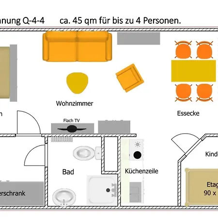 Apartment - Haus Q, App 0q0404 *